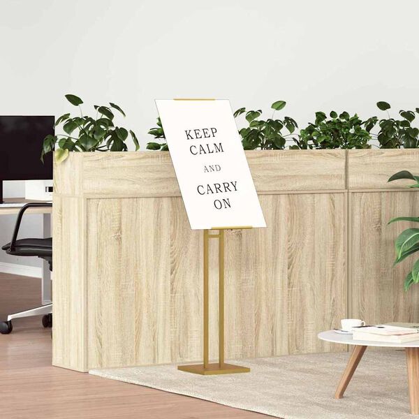 vidaXL Stoiska na targi 2 pcs złoty 26,5 x 26,5 x 150 cm Stal