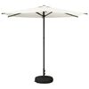 vidaXL Parasol ogrodowy z podstawą 270 x 270 cm Poliester Prostokątny