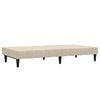 vidaXL 2-osobowa sofa rozkładana, kremowa, obita mikrofibrą