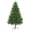 vidaXL Choinka z 300 diodami LED z podstawą Zielony 180 cm PE