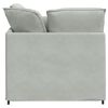 vidaXL Sofa modułowa z podn&oacute;żkiem i poduszkami Velvet Light Grey