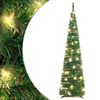 vidaXL Sztuczna choinka typu pop-up, 50 LED, zielona, 120 cm