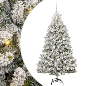 vidaXL Sztuczna choinka 180 cm 300 LED Ciepła biel PVC i stal