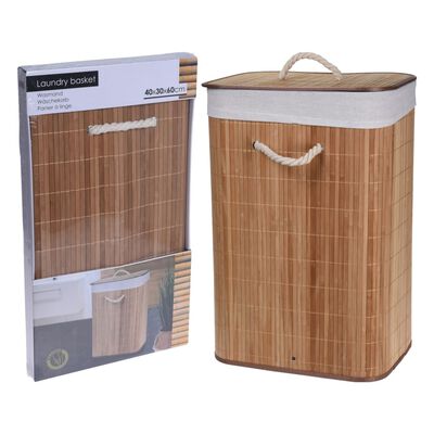 Bathroom Solutions Składany kosz na pranie, bambusowy