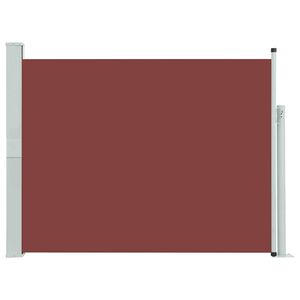 vidaXL Wysuwana markiza boczna na taras, 140 x 500 cm, brązowa