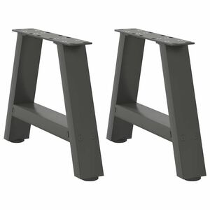 vidaXL Nogi do stolika kawowego w kształcie litery A 2 szt. Antracyt 30x(30-31) cm Stal