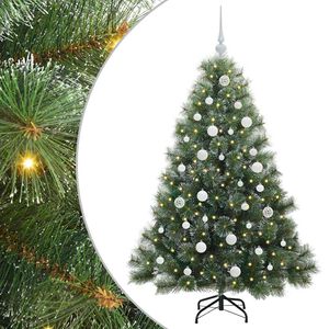 vidaXL Sztuczna choinka z 150 diodami LED Zielony 150 cm PE i PVC