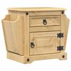 vidaXL Szafka nocna Corona, 45x35x47,5 cm, lite drewno sosnowe