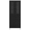 vidaXL Highboard Czarny Dąb 69,5 x 34 x 90 cm Materiał drewnopochodny