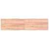 vidaXL Blat jasnobrązowy 200x50x(2-4) cm, drewno z naturalną krawędzią