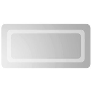 vidaXL Lustro łazienkowe LED przezroczysty 60 x 30 cm szkło hartowane