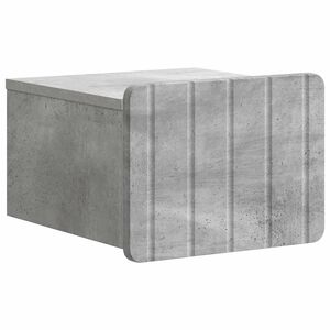 vidaXL Wisząca Szafka Nocna Betonowy szary 33 x 34,5 x 24 cm