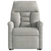 vidaXL Podnoszony fotel masujący, rozkładany, jasnoszary, mikrofibra