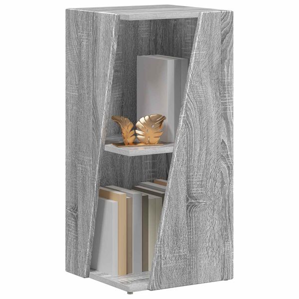 vidaXL P&oacute;łka boczna Szary Sonoma 33 x 32 x 70,5 cm