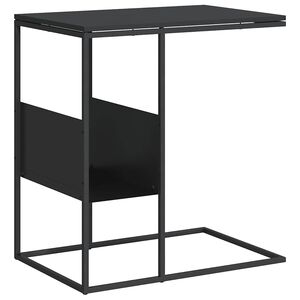 vidaXL Stolik boczny, czarny, 55x36x59,5 cm, materiał drewnopochodny