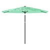 vidaXL Parasol ogrodowy na stalowym słupku, zielony, 288x288x225 cm