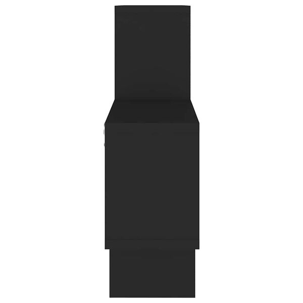 vidaXL Półka ścienna samochód, czarna, 82x15x51 cm