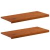 vidaXL Parapety 2 szt. brązowy 90 x 40 x 2 cm Dąb lite