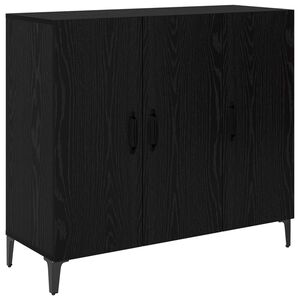 vidaXL Bufet Czarny dąb 34 x 90 x 80 cm Drewno inżynieryjne