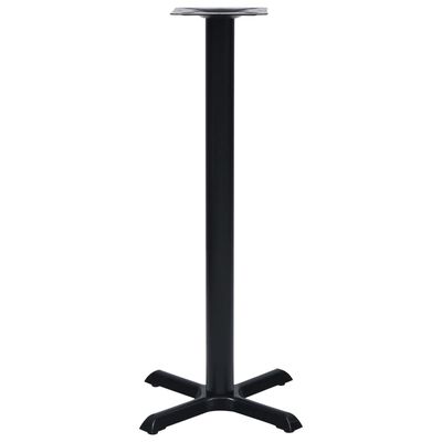 vidaXL Noga do stolika bistro, czarna, 56x56x107 cm, żeliwo