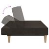 vida 2-osobowa kanapa z podn&oacute;żkiem, ciemnobrązowa, tkanina
