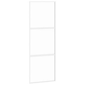 vidaXL Drzwi przesuwne, złote, 76x205 cm, szkło hartowane i aluminium