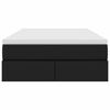 vidaXL Ł&oacute;żko z miejscem na przechowywanie i materacem Czarny