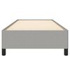 vidaXL Rama ł&oacute;żka bez materaca, jasnoszara, 90x200 cm, obita tkaniną