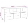 vidaXL Szafka pod TV, wysoki połysk, biała, 102x35x50 cm