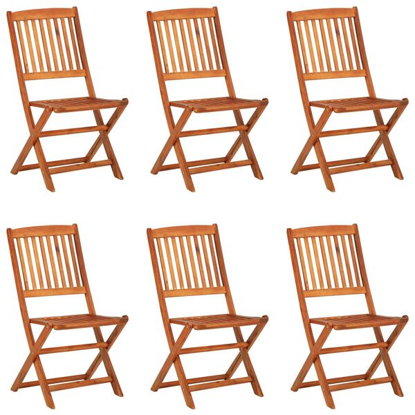 vidaXL 7-cz. zestaw mebli ogrodowych, 180x90x75 cm, drewno akacjowe