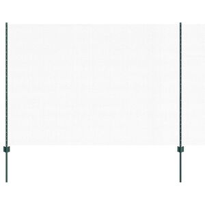 vidaXL Sześciokątne ogrodzenie z słupkiem 50 x 1,6 m Stal pokryta PVC