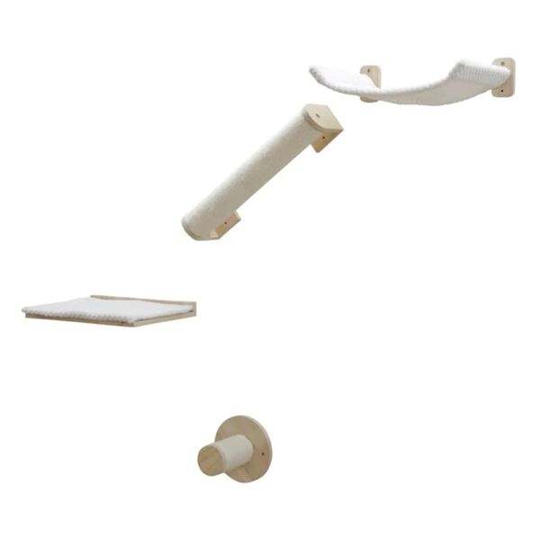 Kerbl Ścianka wspinaczkowa dla kota Alps, 52x14x33 cm, naturalno-biała