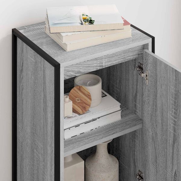 vidaXL Bufet Szary Sonoma 43 x 36 x 75,5 cm Materiał drewnopochodny