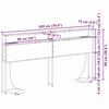 vidaXL Zagł&oacute;wek do przechowywania z p&oacute;łką Wędzony dąb 200 cm