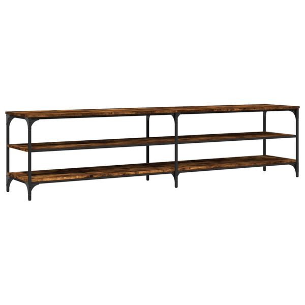 vidaXL Szafka pod telewizor, przydymiony dąb, 200x30x50 cm