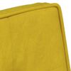 vidaXL Fotel relaksacyjny ze stołkiem Ż&oacute;łty aksamit