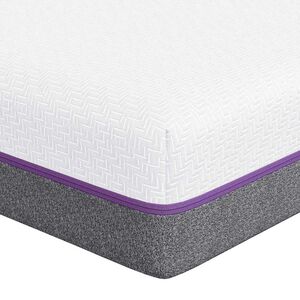 vidaXL Materac z pianki memory Średni 80 x 160 cm Biały i szary