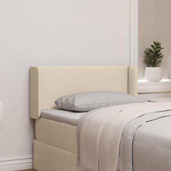 vidaXL Ucho Głowy Kremowy 40,5 x 40,5 x 4 cm tkanina