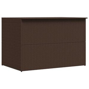 vidaXL Skrzynia ogrodowa, brązowa, 150 x 100 x 100 cm, rattan PE