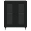 vidaXL Szafka, czarna, 69,5x34x90 cm, materiał drewnopochodny