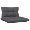 vidaXL 2-osobowa sofa ogrodowa z antracytowymi poduszkami, sosnowa