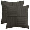 vidaXL Poszewka na poduszkę 2 pcs ALMELO antracytowy 30 x 30 cm