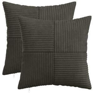 vidaXL Poszewka na poduszkę 2 pcs ALMELO antracytowy 30 x 30 cm
