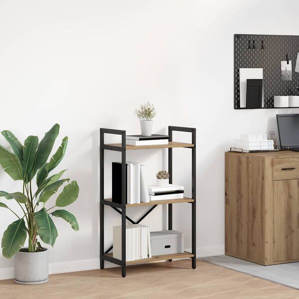 vidaXL P&oacute;łka na książki Dąb rzemieślniczy 56 x 34 x 96 cm