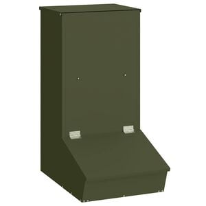 vidaXL Podajnik dla Świń Zielony oliwkowy 55 x 38 x 76 cm 20 kg