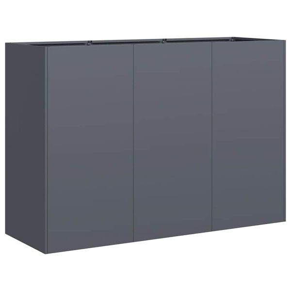 vidaXL Doniczka Antracyt 120x40x80 cm Stal walcowana na zimno