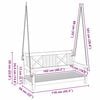 vidaXL Huśtawka Brązowy 110 x 56 x 58.5 cm Lite Drewno Akacji