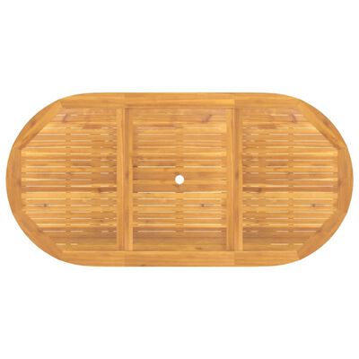vidaXL Rozkładany stół ogrodowy, 110-160x80x75 cm, lite drewno tekowe