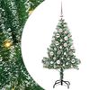 vidaXL Sztuczna choinka z śnieżnym pokryciem z lampkami LED 120 cm