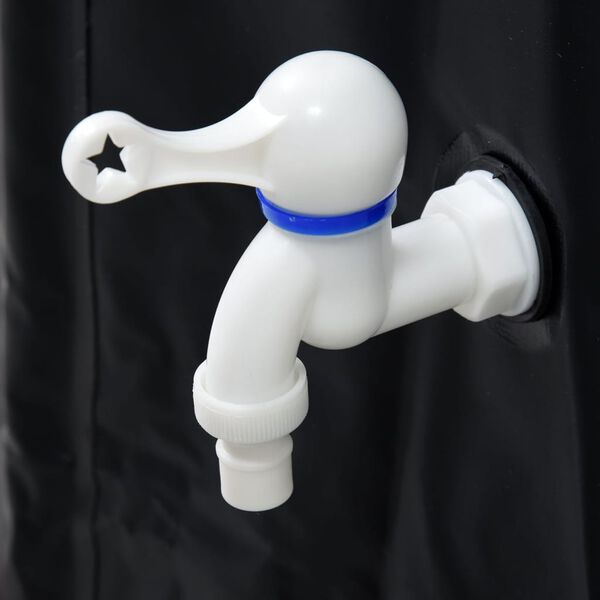 FLO Składany zbiornik na deszcz&oacute;wkę, 500 L, czarny